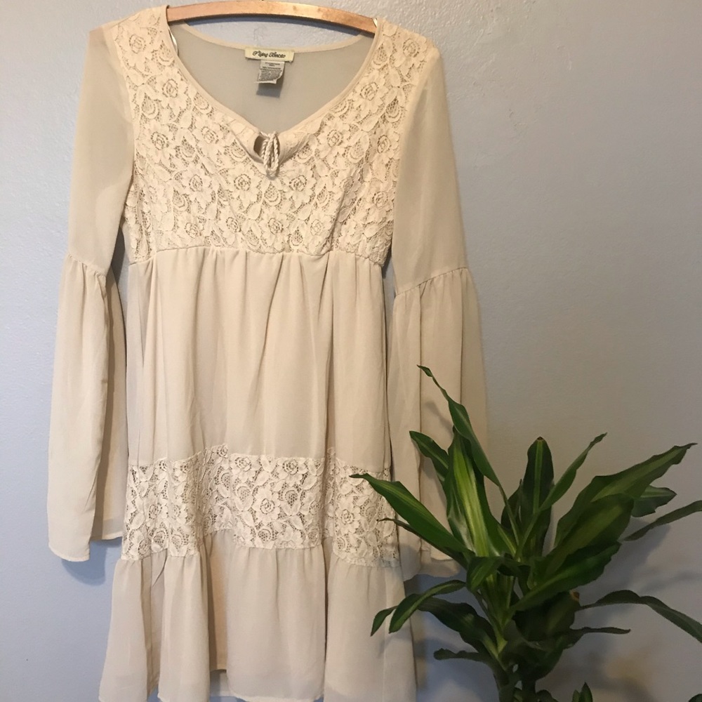Boho Cream Lace Dress